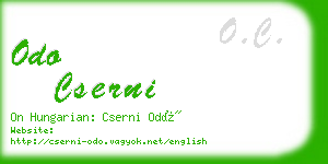 odo cserni business card